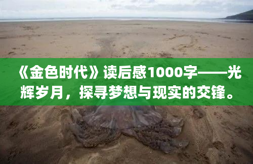 《金色时代》读后感1000字——光辉岁月，探寻梦想与现实的交锋。