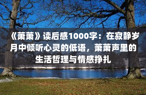 《萧萧》读后感1000字：在寂静岁月中倾听心灵的低语，萧萧声里的生活哲理与情感挣扎