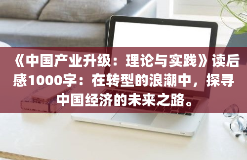 《中国产业升级：理论与实践》读后感1000字：在转型的浪潮中，探寻中国经济的未来之路。