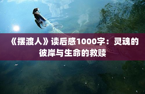 《摆渡人》读后感1000字：灵魂的彼岸与生命的救赎