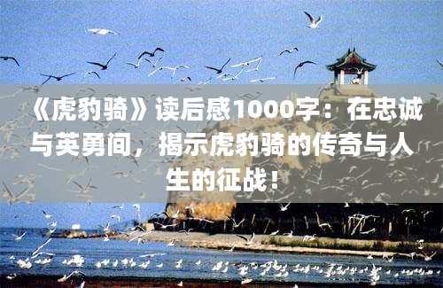 《虎豹骑》读后感1000字：在忠诚与英勇间，揭示虎豹骑的传奇与人生的征战！